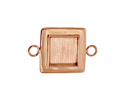 Copper Lipped Square Bezel Link 19mm