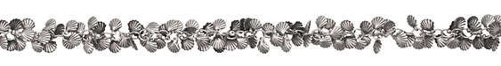 Antique Silver (plated) Sea Shell Chain