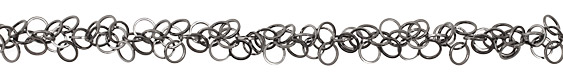 Gunmetal (plated) Dancing Rings Chain