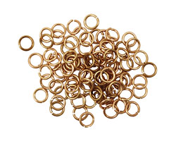 Artistic Wire Non-Tarnish Brass Chain Maille Jump Ring 4.37mm, 18 gauge