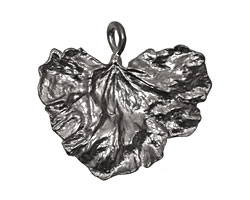 Ezel Findings Gunmetal Cabbage Leaf Link 30x27mm