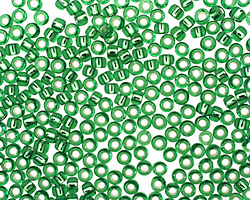 TOHO Peridot (with Silver Lining) Round 8/0 Seed Bead