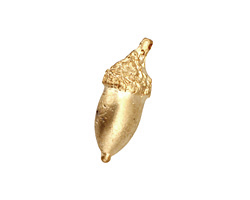 Ezel Findings Gold (plated) Acorn Pendant 9x23mm