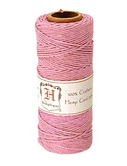 Light Pink Hemp Twine 20 lb, 205 ft