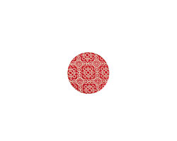 Lillypilly Red Baroque Anodized Aluminum Disc 11mm, 24 gauge