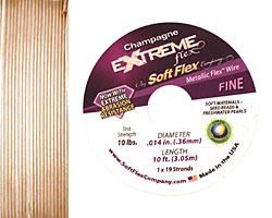 Soft Flex Extreme Champagne .014" (Fine) 19 Strand Wire 10ft.