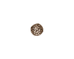 TierraCast Antique Silver (plated) Floral Round 8mm