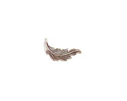 Nunn Design Antique Silver (plated) Leaf Toggle Bar 20x7mm