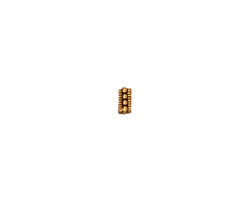 TierraCast Antique Gold (plated) Rococo Square Heishi 4mm
