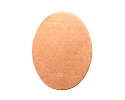 Copper Oval Blank 23x29mm