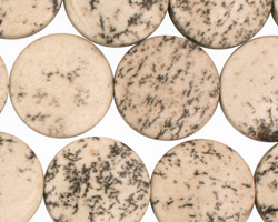Sesame Jasper Puff Coin 18mm