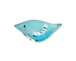 Humble Beads Polymer Clay Little Teal Bird 15-16x29-30mm