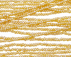 Peach (natural color) Potato Pearl 1.5-2mm