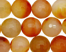 Carnelian (natural) Faceted Round 14mm