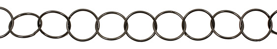Handmade Gunmetal Medium Ring Chain