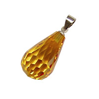 Sunshine Faceted Teardrop w/ hook 12x20mm
