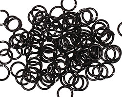 Artistic Wire Black Chain Maille Jump Ring 5.95mm, 18 gauge