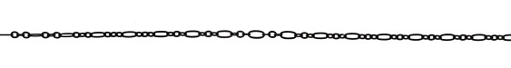 Matte Black (plated) Flat Long & Short Chain
