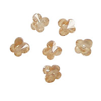 Champagne Faceted Butterfly 6x6mm