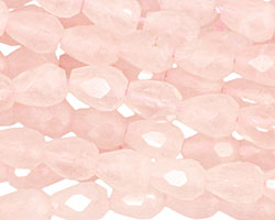 Rose Quartz Faceted Teardrop 8-9x6mm
