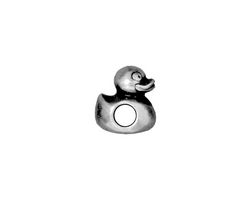 TierraCast Antique Silver (plated) Duck Euro 9x12mm