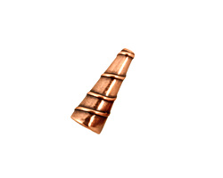 Antique Copper (plated) Small Spiral Cone 17x6mm