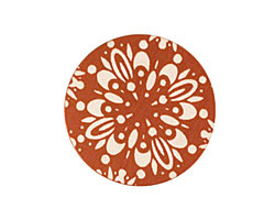 Lillypilly Bronze Kaleidoscope Anodized Aluminum Disc 25mm, 24 gauge