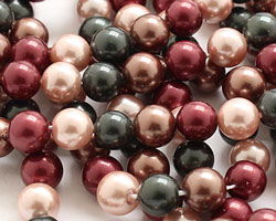 Cordial Shell Pearl Mix Round 6mm