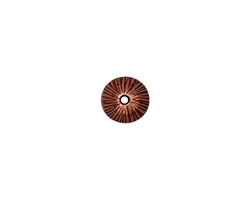 TierraCast Antique Copper (plated) Radiant Dome Bead Cap 6x9mm