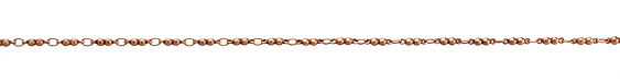 Antique Copper (plated) Double Ball Link Chain