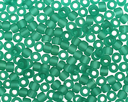 TOHO Transparent Frosted Dark Peridot Round 6/0 Seed Bead