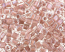 TOHO Rainbow Crystal (with Rose Lining) Cube 4mm Seed Bead