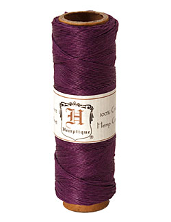 Dark Purple Hemp Twine 10 lb, 205 ft