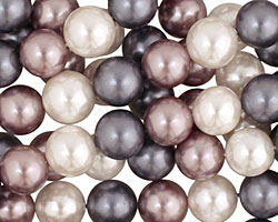 Winter Shell Pearl Mix Round 8mm