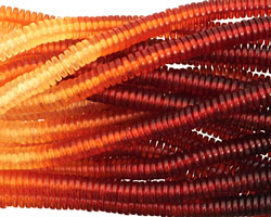 Resin Amber Heishi 6mm