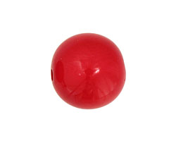 Tagua Nut Red Round 20mm
