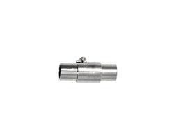Silver (plated) Magnetic Locking Cord End Clasp 16x7mm
