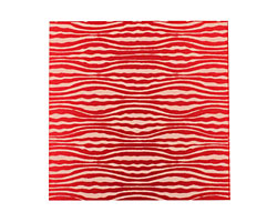 Lillypilly Red Zebra Anodized Aluminum Sheet 3"x3", 24 gauge