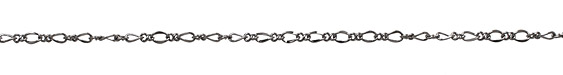 Gunmetal Curb & Figure 8 Chain
