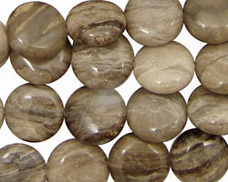 China Silver Leaf Puff Coin 12mm