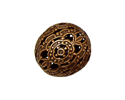Stampt Antique Copper (plated) Filigree Ball 20mm