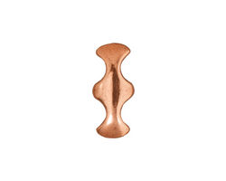 TierraCast Antique Copper (plated) Hourglass 2-Hole Bar 8x19mm
