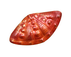Patricia Healey Copper Double Sided Clam Shell Bead 20x39mm