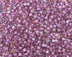 TOHO Rainbow Rosaline (with Opaque Purple Lining) Cube 1.5mm Seed Bead