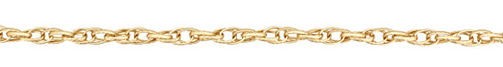 Satin Hamilton Gold (plated) Patterned Interlocking Oval Chain