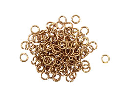 Artistic Wire Non-Tarnish Brass Chain Maille Jump Ring 3.18mm, 20 gauge