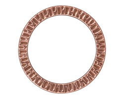 TierraCast Antique Copper (plated) 1 1/4" Radiant Ring 32mm