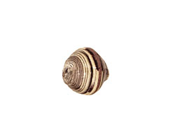 African Paper (mauve, ivory, burgundy) Bicone 12x13mm