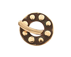 Saki Bronze Dotted Toggle Clasp 22mm, 24mm bar