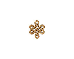 TierraCast Antique Gold (plated) Small Eternity Link 11x10mm